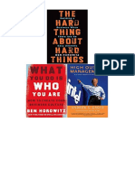 The Hard Thing About Hard Things (Hardcover), What You Do Is Who You Are (Hardcover), High Output Management 3 Books Collection Set - Ben Horowitz