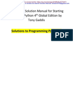 Sample For Solution Manual Starting Out With Python 4th Global Edition by Tony Gaddis