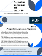 ELFI KASIH CHRISTIANI LASE - 211011700190 - Resume Algoritma Dan Pemrograman Java 1 Pertemuan 1-10