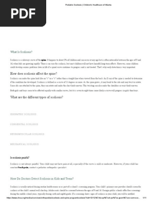 Pediatric Scoliosis
