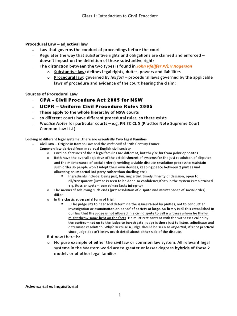 Overview of UCPR in NSW Civil Procedure | PDF | Government | Lawsuit