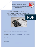 Primer Parcial Auxiliatura Matematica Financiera