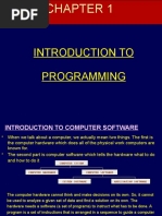 Introduction To Programming