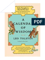 A Calendar of Wisdom: Daily Thoughts To Nourish The Soul - Leo Tolstoy