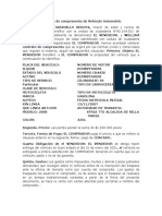 Contrato de Compraventa de Vehiculo Automotor