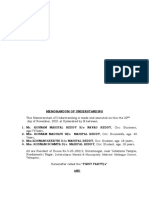Memorandum of Understanding: Quthbullapur Mandal & Municipality, Medchal-Malkajgiri District, Telangana.