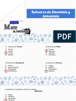 Clase 4-Refuerzo de Sinonimia y Antonimia