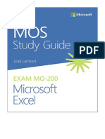 MOS Study Guide For Microsoft Excel Exam MO-200 - Joan Lambert