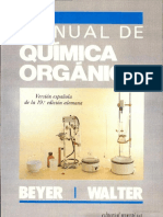 Manual de Química Orgánica Beyer, Walter 19 Edición