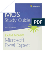 MOS Study Guide For Microsoft Excel Expert Exam MO-201 - Paul McFedries