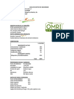 MSDS Biokassia