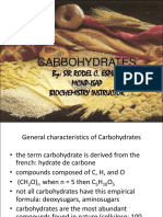 Carbohydrates: By: Sir Rodel C. Espino Mcnp-Isap Biochemistry Instructor