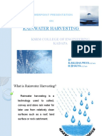 Rainwater Harvesting: KSRM College of Engineering Kadapa