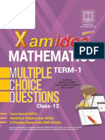 Xam Idea Mathematics Class 12 Term 1 MCQ PDF Free PDF