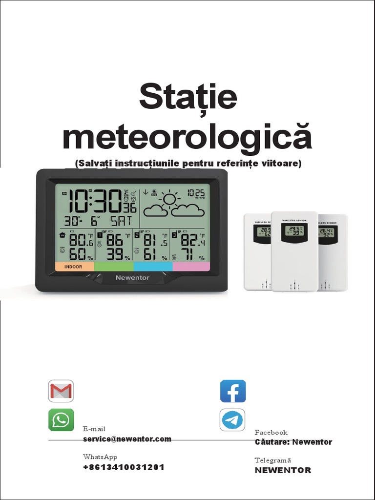 User Manual for a Wireless Weather Station Instructions for Setup