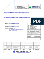 Document Title: Installation Instruction: Pacific Co., LTD