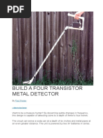 Build A Four Transistor Metal Detector