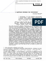 1987 - Roazzi. Considerações Sobre o Significado Ideológico Das Toxicomania
