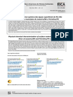 Caracterização Físico-Química Água