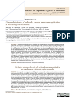 Chemical attributes of soil under cassava wastewater application