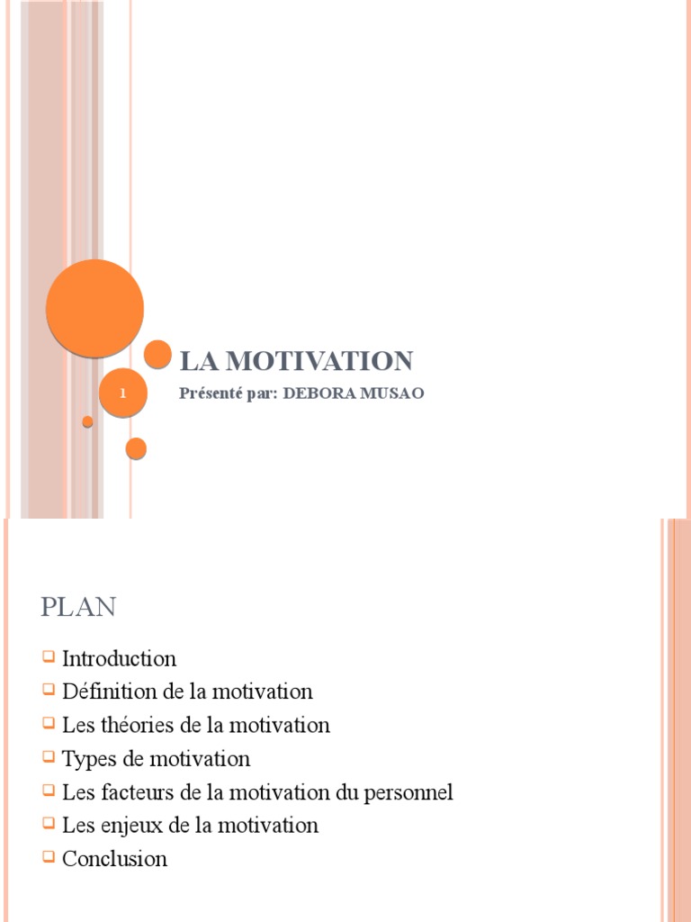 Comprendre la motivation au travail | PDF | Motivant | Motivation