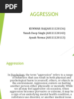 PSYCHOLOGY Assignment On Aggression