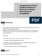 Diferenças entre práticas contábeis brasileiras e normas internacionais
