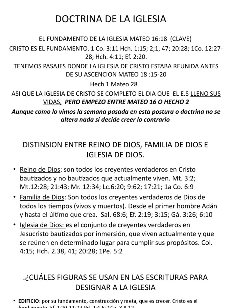 Doctrina y Estructura de la Iglesia | PDF | La resurrección de Jesús ...