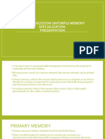 MICRO PROCESSOR UNIT (MPU) MEMORY SPECIaLIZATION