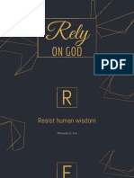Rely On God