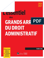 L'essentiel Des Grands Arrets Administrative