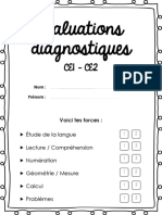 Evaluation Diagnostique CE1-CE2