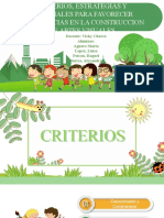 Criterios, Estrategias y Materiales para Favorecer Experiencias en La Construccion de Artes Visuales.