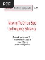 Masking Frequency Selectivity and The Critical Band