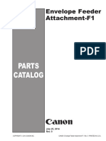 Envelope Feeder Attachment F1 Parts List