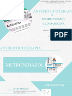 Antibiocoterapia - MTZ - Clindamicina