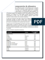 Tablas de Composición de Alimentos