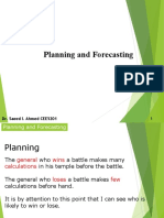 Planning N Forecasting Saeed