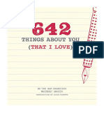 642 Things About You (That I Love) : (Romantic Valentine's Day Gift, Writing Prompt Journal For Couples) - San Francisco Writers' Grotto