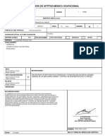 Certificado médico ocupacional