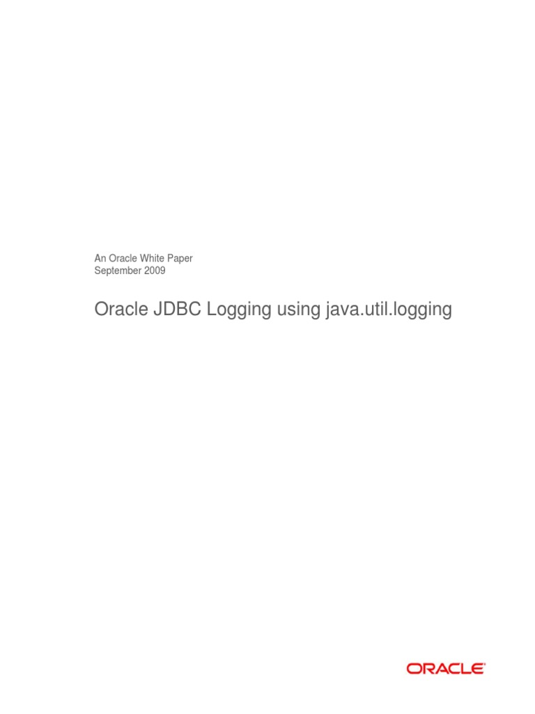 Java Util Logging JDBC | PDF | Oracle Database | Java (Programming ...