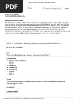 What Is The Digital Sentry Software Release Revision History