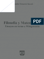 Filosofía y Matemáticas. Ensayos en Torno a Wittgenstein - Tomasini Bassols, Alejandro