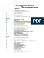 Efemérides / Fechas Conmemorativas - Sector Salud 2021