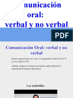 Comunicación Oral - Lo Verbal y No Verbal
