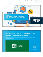 01 - Microsoft Excel, Ingreso de Datos y Formato