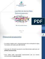 Dimensionamento de instalações de água fria: métodos, exemplos e normas técnicas