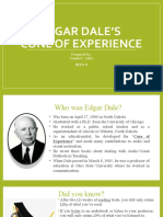 Edgar Dale's Cone of Experience PPT - SALES, BEED-II