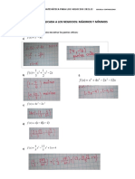 Trabajo de Aula. Derivada Aplicada A Los Negocios - Máximos y Mínimos