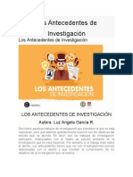 Los Antecedentes de Investigación